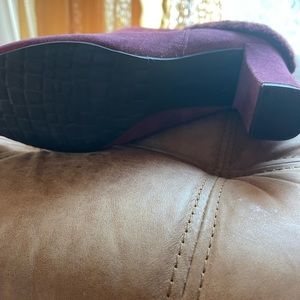 Rockport adiPRENE by Adidas women's boot, burgundy, size 9.5 suede leather upper